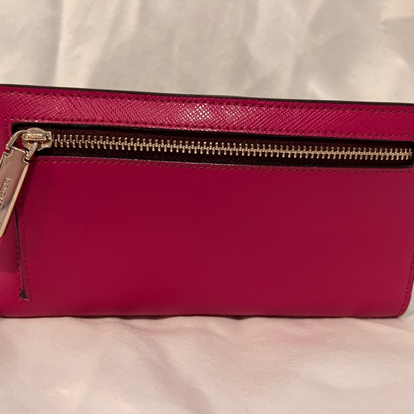 Kate spade magenta and wine colored slim wallet - Picture 3 of 4